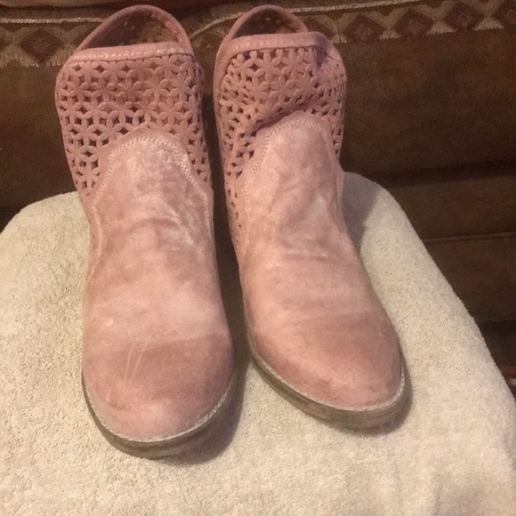 Circle G Pink Leather Boots size 10 - Picture 7 of 9